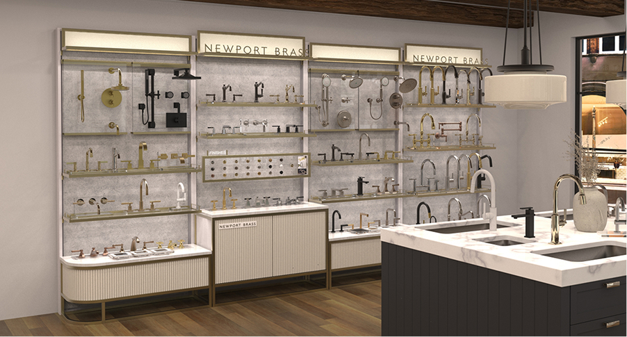 Newport Brass Display Fixtures